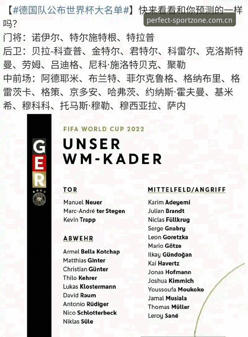 完美体育官网入口使用指南 德国队世界杯名单解析:诺伊尔回归与新星崛起,完美体育投注操作教程